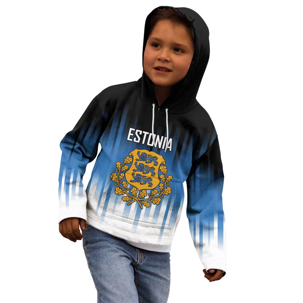 Custom Estonia Football Kid Hoodie Come On Kalevipojad