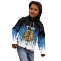 Custom Estonia Football Kid Hoodie Come On Kalevipojad