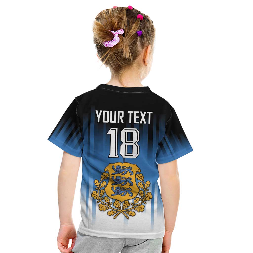 Custom Estonia Football Kid T Shirt Come On Kalevipojad