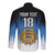 Custom Estonia Football Long Sleeve Button Shirt Come On Kalevipojad