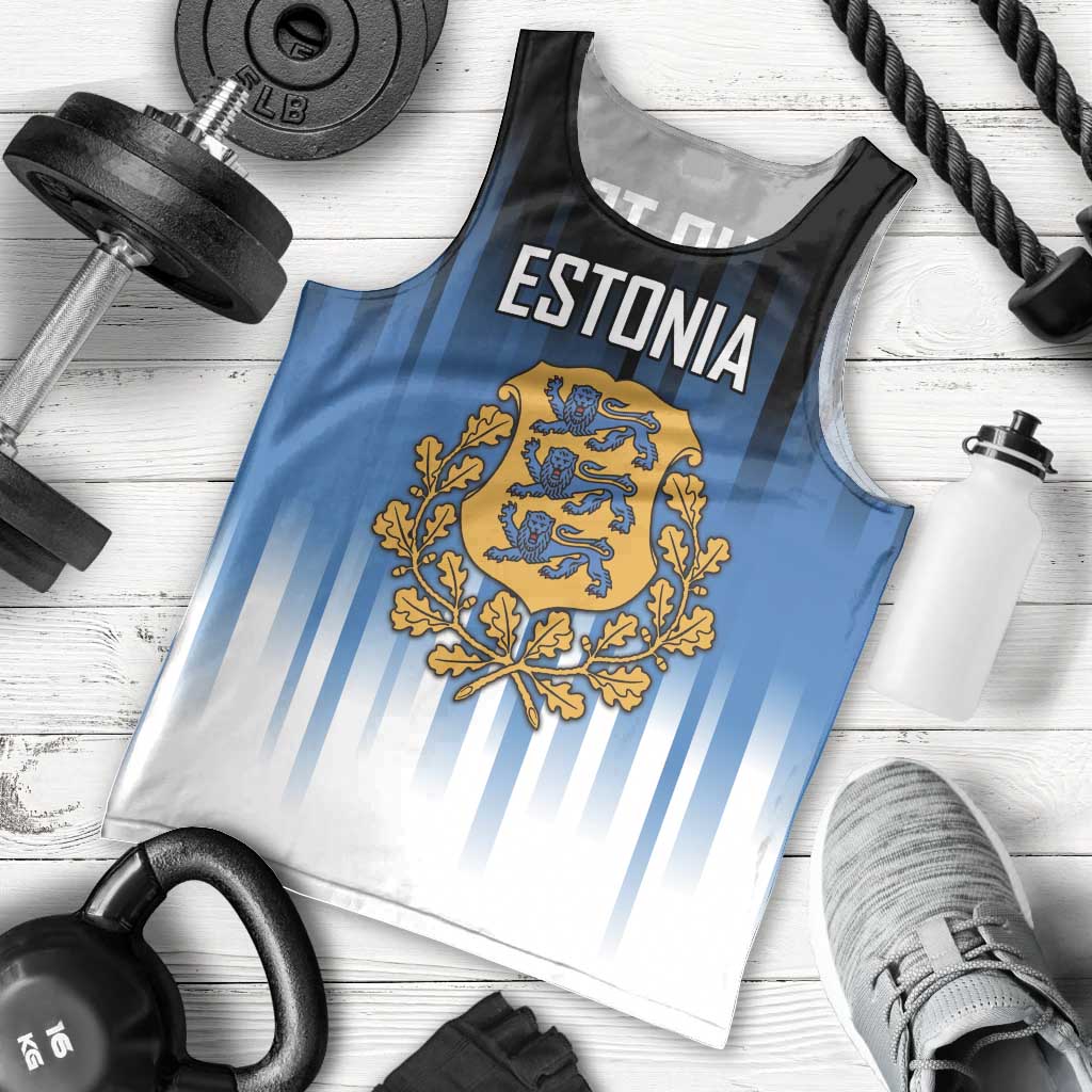 Custom Estonia Football Men Tank Top Come On Kalevipojad