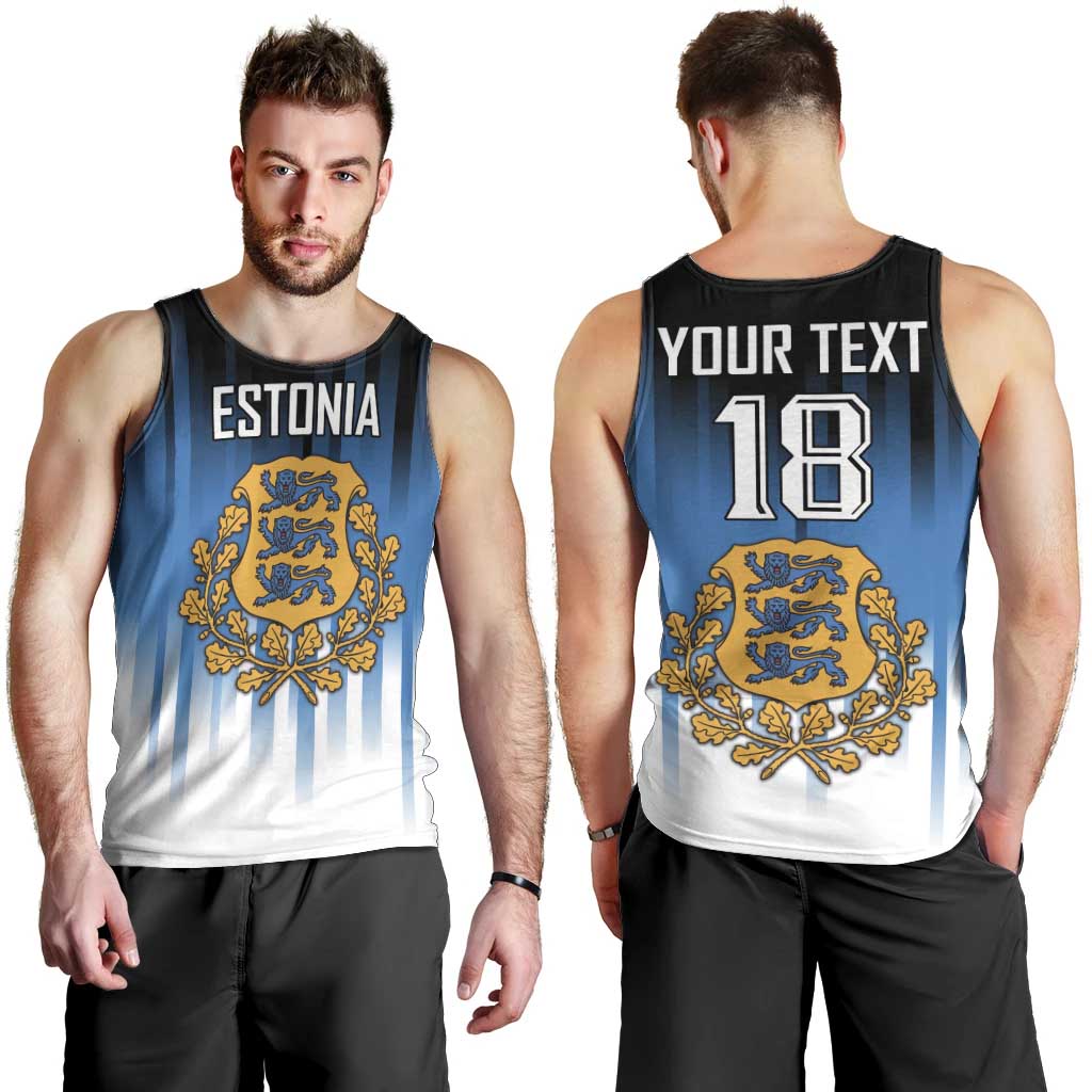 Custom Estonia Football Men Tank Top Come On Kalevipojad