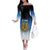 Custom Estonia Football Off The Shoulder Long Sleeve Dress Come On Kalevipojad