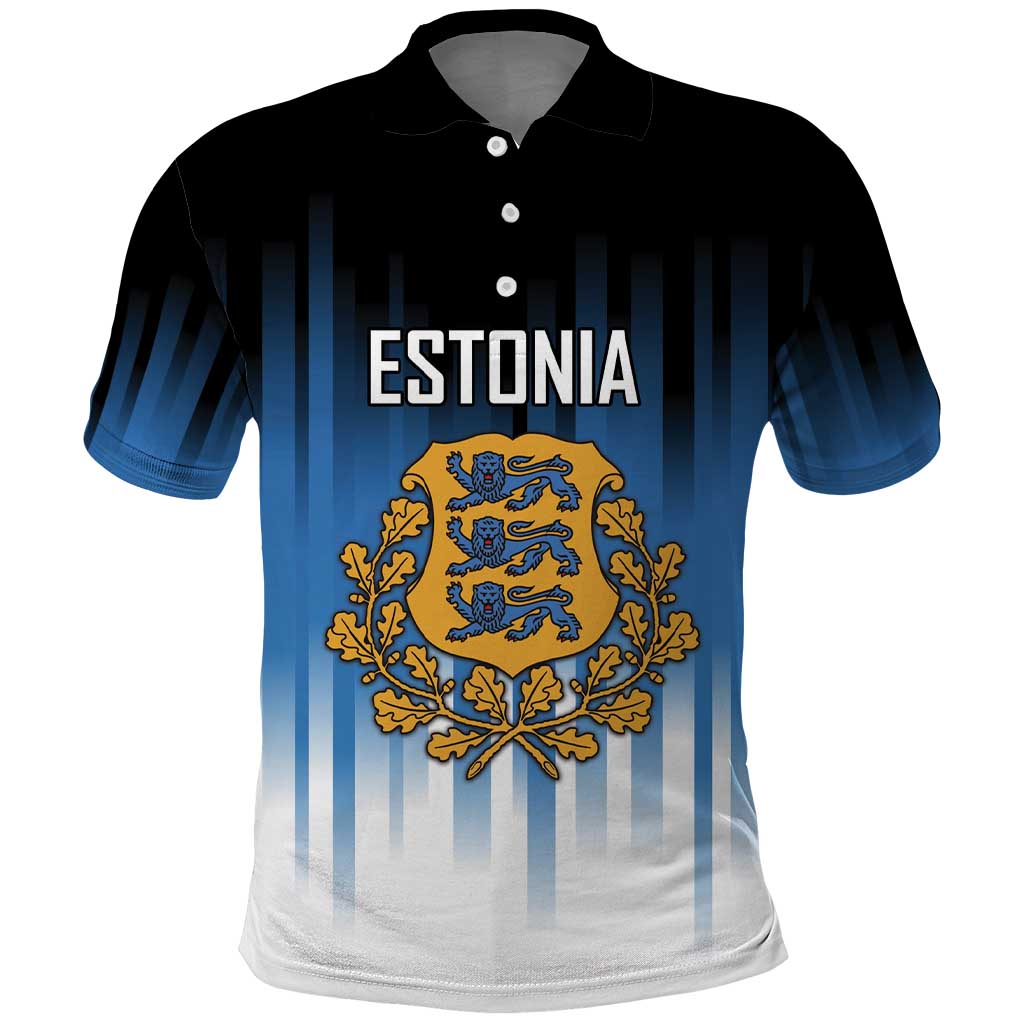 Custom Estonia Football Polo Shirt Come On Kalevipojad