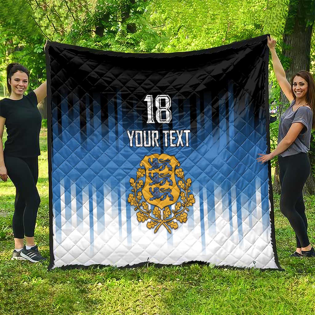Custom Estonia Football Quilt Come On Kalevipojad