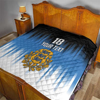Custom Estonia Football Quilt Come On Kalevipojad