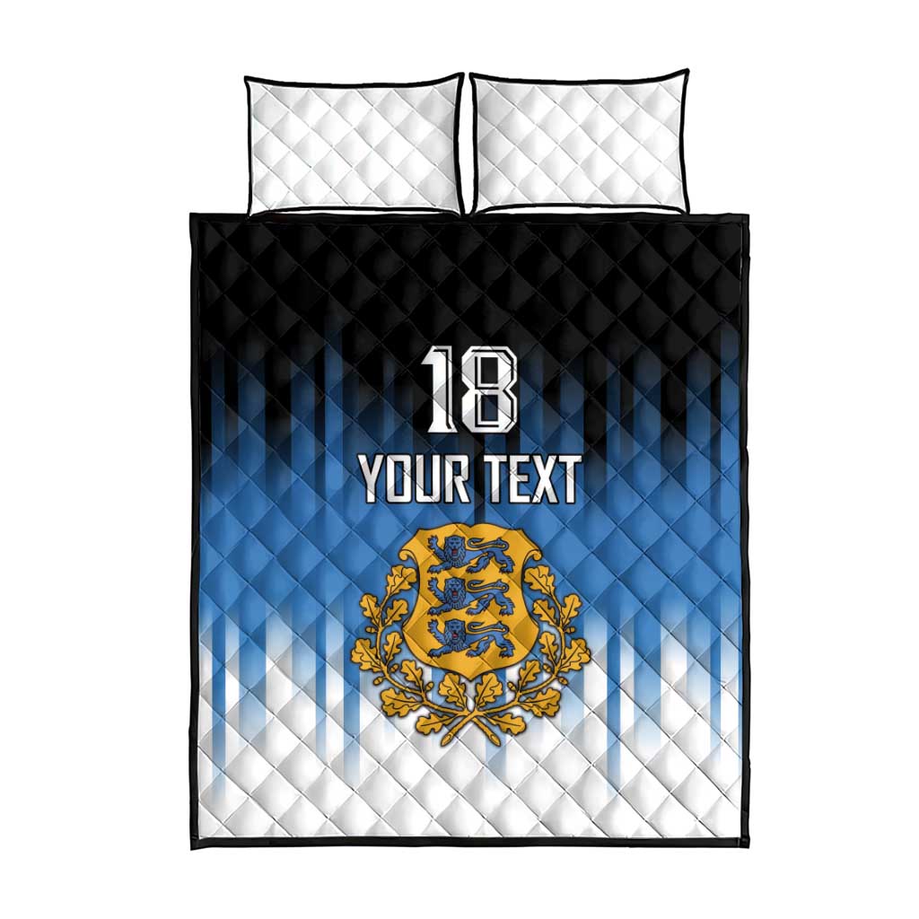 Custom Estonia Football Quilt Bed Set Come On Kalevipojad