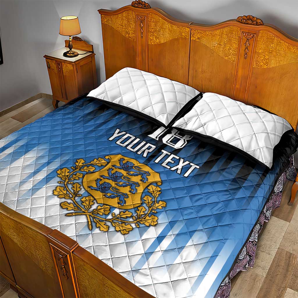 Custom Estonia Football Quilt Bed Set Come On Kalevipojad
