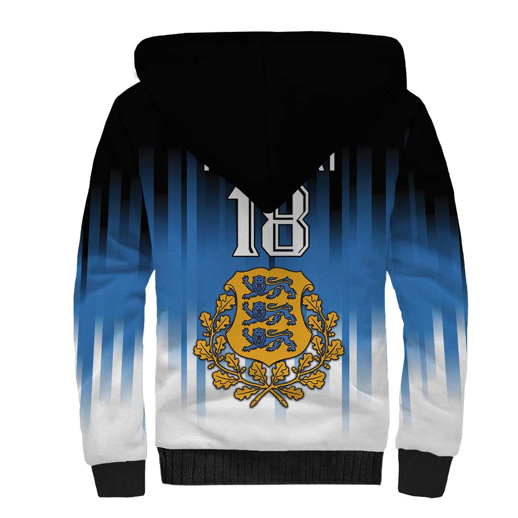Custom Estonia Football Sherpa Hoodie Come On Kalevipojad