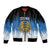 Custom Estonia Football Sleeve Zip Bomber Jacket Come On Kalevipojad