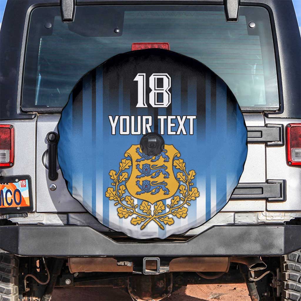 Custom Estonia Football Spare Tire Cover Come On Kalevipojad