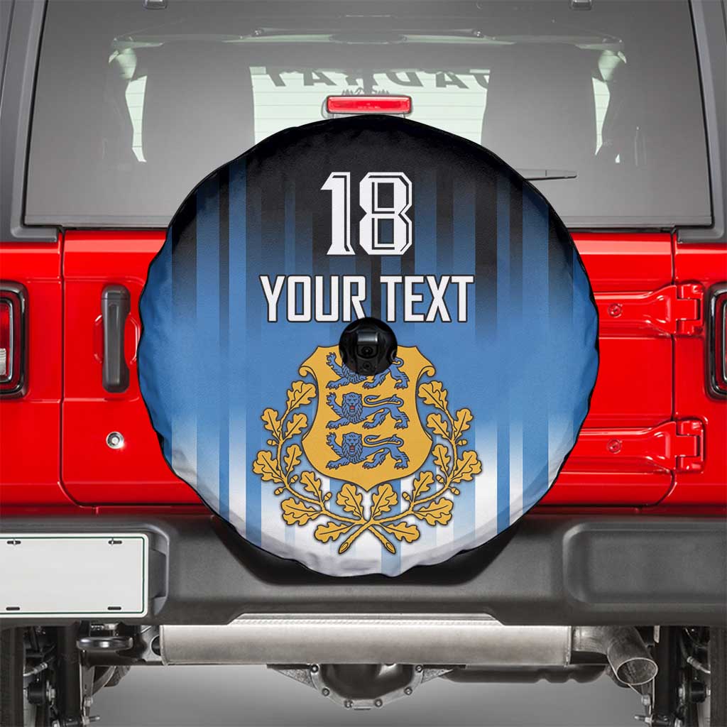 Custom Estonia Football Spare Tire Cover Come On Kalevipojad