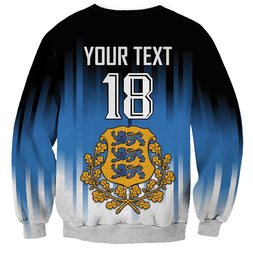 Custom Estonia Football Sweatshirt Come On Kalevipojad