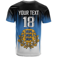 Custom Estonia Football T Shirt Come On Kalevipojad
