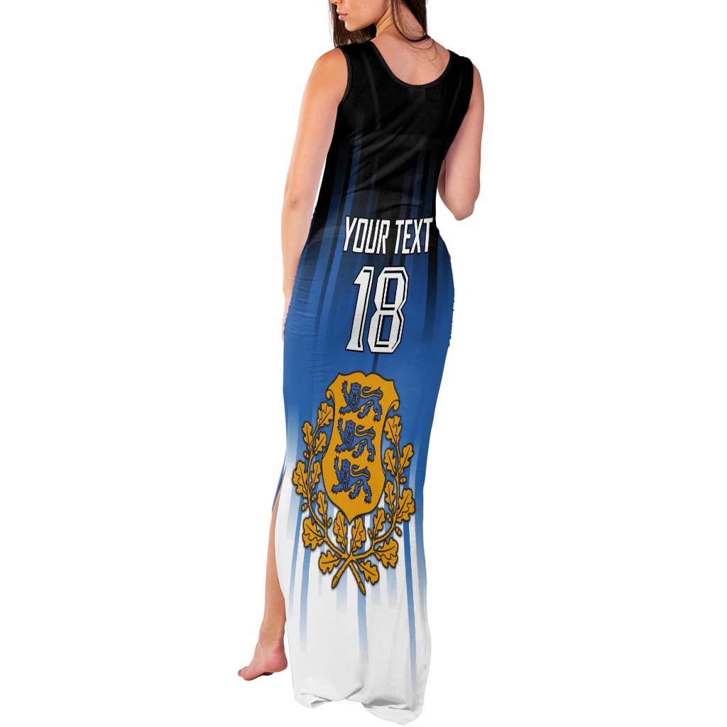 Custom Estonia Football Tank Maxi Dress Come On Kalevipojad