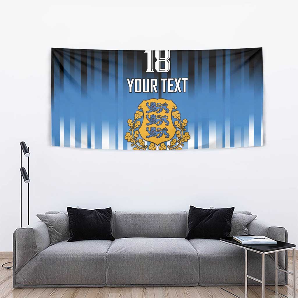 Custom Estonia Football Tapestry Come On Kalevipojad