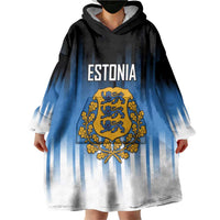 Custom Estonia Football Wearable Blanket Hoodie Come On Kalevipojad