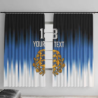 Custom Estonia Football Window Curtain Come On Kalevipojad