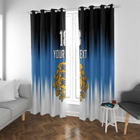 Custom Estonia Football Window Curtain Come On Kalevipojad
