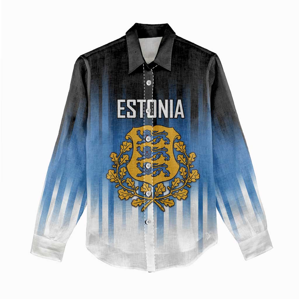 Custom Estonia Football Women Casual Shirt Come On Kalevipojad