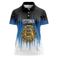 Custom Estonia Football Women Polo Shirt Come On Kalevipojad