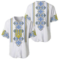Vyshyvanka Day Baseball Jersey Ukrainian Folk Traditions Pattern White Version