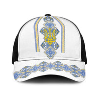 Vyshyvanka Day Baseball Net Cap Ukrainian Folk Traditions Pattern White Version
