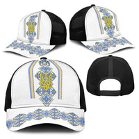 Vyshyvanka Day Baseball Net Cap Ukrainian Folk Traditions Pattern White Version