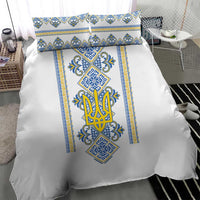 Vyshyvanka Day Bedding Set Ukrainian Folk Traditions Pattern White Version