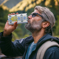 Vyshyvanka Day 4 in 1 Can Cooler Tumbler Ukrainian Folk Traditions Pattern White Version