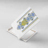 Vyshyvanka Day Canvas Wall Art Ukrainian Folk Traditions Pattern White Version