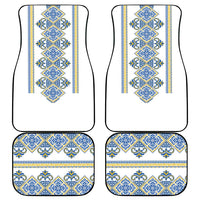 Vyshyvanka Day Car Mats Ukrainian Folk Traditions Pattern White Version