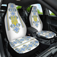 Vyshyvanka Day Car Seat Cover Ukrainian Folk Traditions Pattern White Version