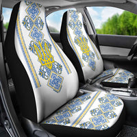 Vyshyvanka Day Car Seat Cover Ukrainian Folk Traditions Pattern White Version