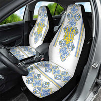 Vyshyvanka Day Car Seat Cover Ukrainian Folk Traditions Pattern White Version