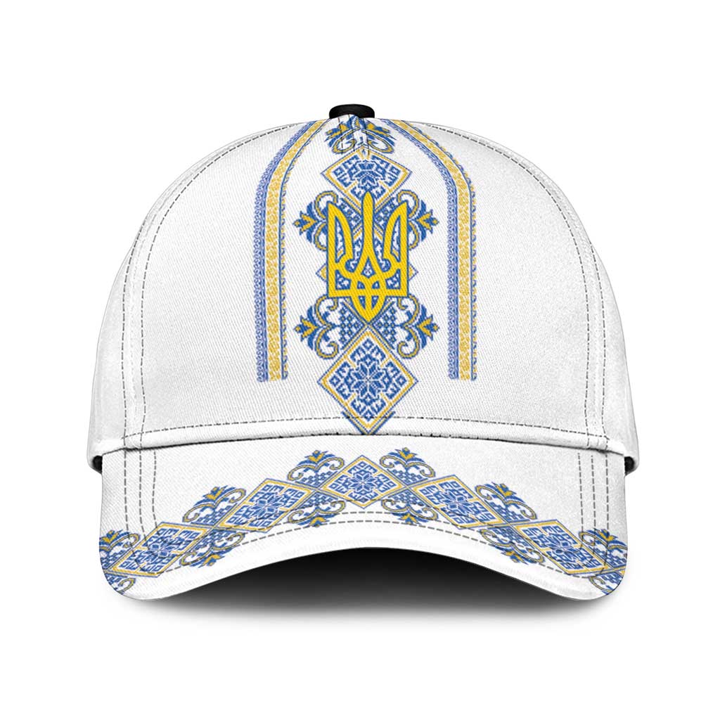 Vyshyvanka Day Classic Cap Ukrainian Folk Traditions Pattern White Version