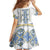 Vyshyvanka Day Family Matching Summer Maxi Dress and Hawaiian Shirt Ukrainian Folk Traditions Pattern White Version