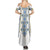 Vyshyvanka Day Family Matching Summer Maxi Dress and Hawaiian Shirt Ukrainian Folk Traditions Pattern White Version