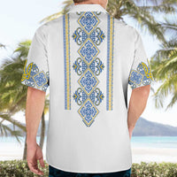 Vyshyvanka Day Hawaiian Shirt Ukrainian Folk Traditions Pattern White Version