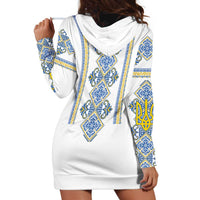 Vyshyvanka Day Hoodie Dress Ukrainian Folk Traditions Pattern White Version