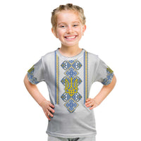 Vyshyvanka Day Kid T Shirt Ukrainian Folk Traditions Pattern White Version