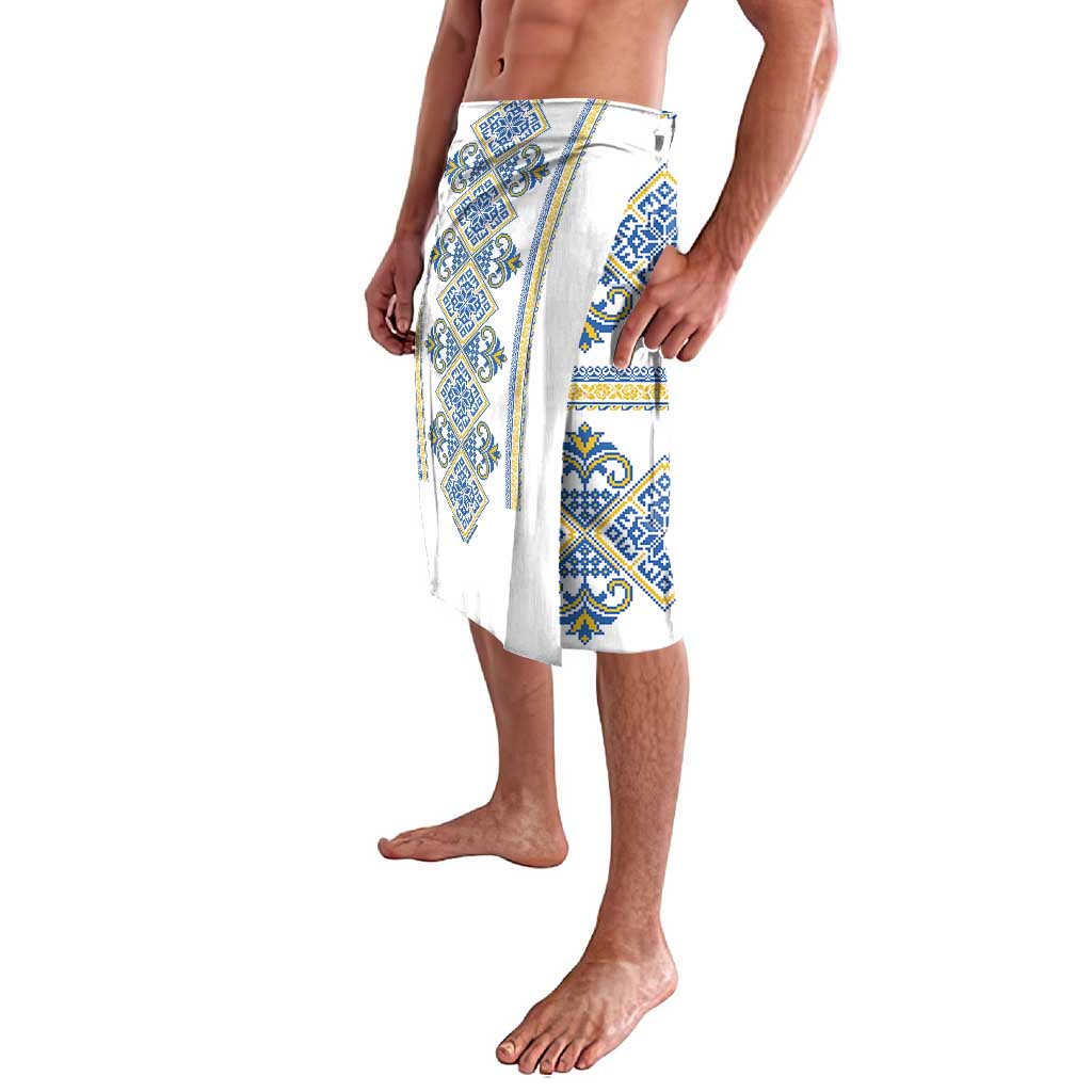 Vyshyvanka Day Lavalava Ukrainian Folk Traditions Pattern White Version