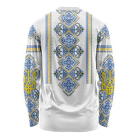 Vyshyvanka Day Long Sleeve Shirt Ukrainian Folk Traditions Pattern White Version
