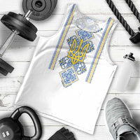 Vyshyvanka Day Men Tank Top Ukrainian Folk Traditions Pattern White Version