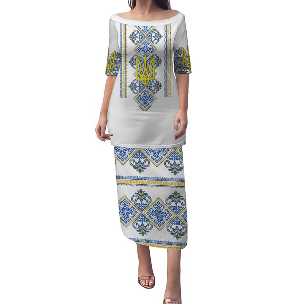 Vyshyvanka Day Puletasi Ukrainian Folk Traditions Pattern White Version