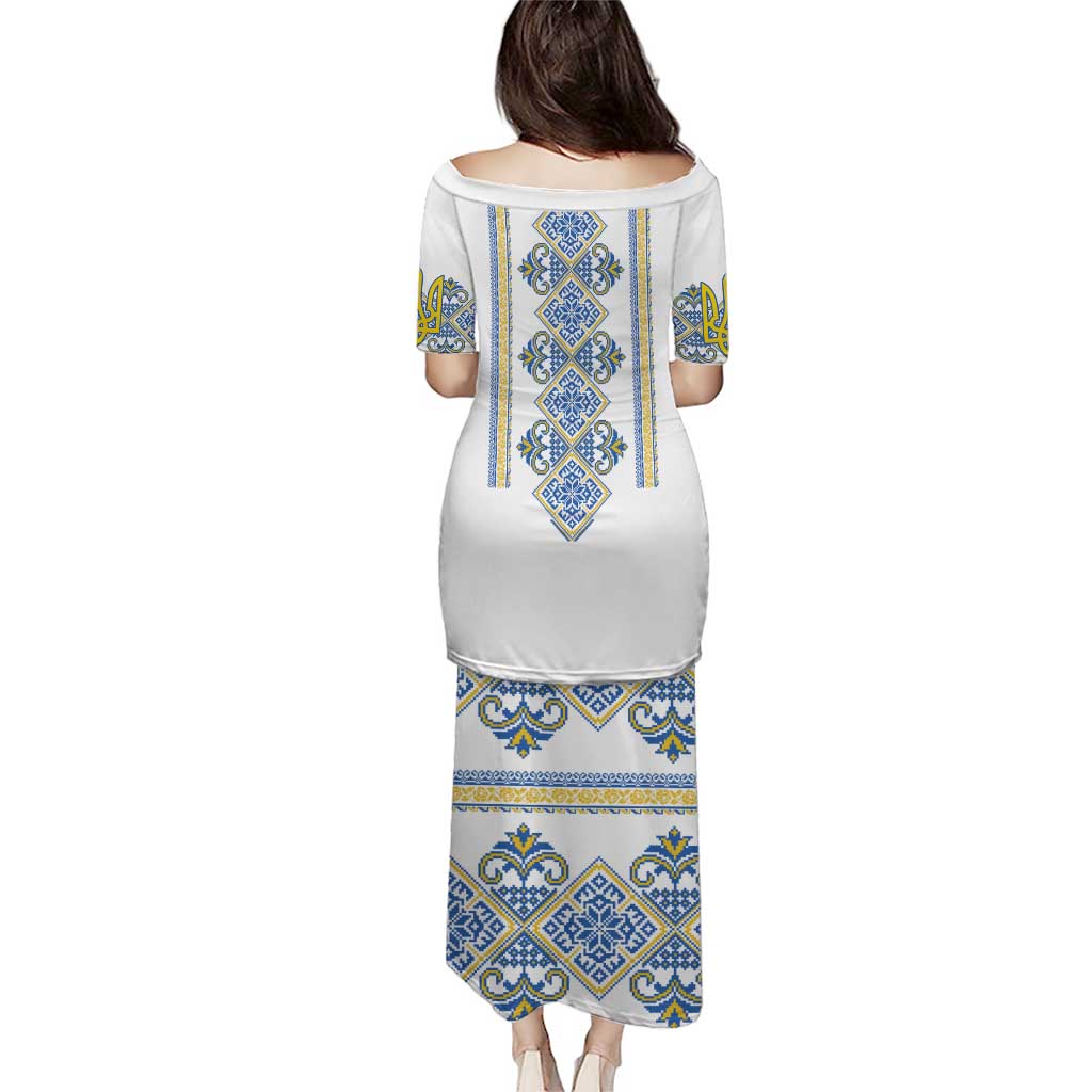 Vyshyvanka Day Puletasi Ukrainian Folk Traditions Pattern White Version