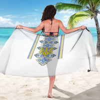 Vyshyvanka Day Sarong Ukrainian Folk Traditions Pattern White Version