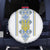 Vyshyvanka Day Spare Tire Cover Ukrainian Folk Traditions Pattern White Version