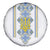 Vyshyvanka Day Spare Tire Cover Ukrainian Folk Traditions Pattern White Version