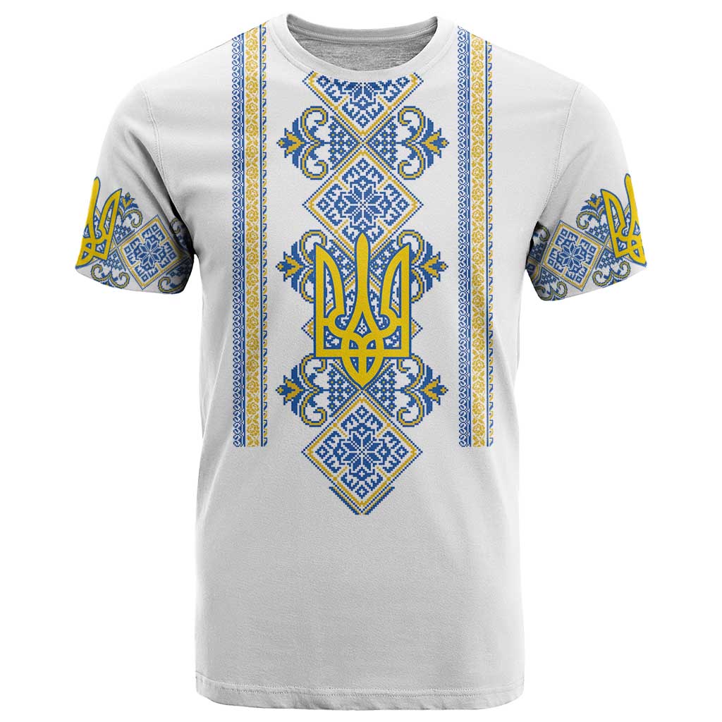 Vyshyvanka Day T Shirt Ukrainian Folk Traditions Pattern White Version